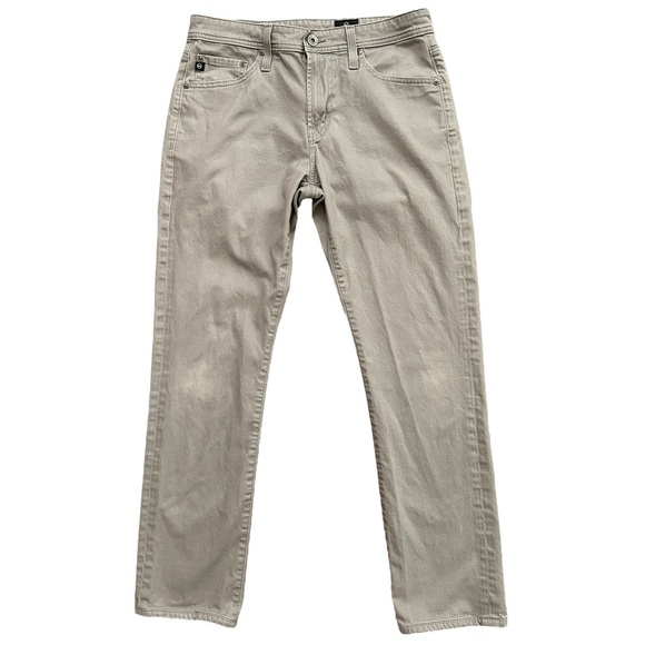 Adriano Goldschmied AG Pants Mens 30x32 Everett Slim Straight Stretch Gray - Picture 1 of 6